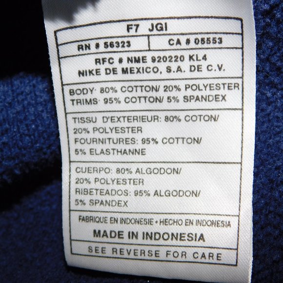 VTG 90's NIKE Mens L Blue 1/4 Zip Hoodie hooded Sweatshirt Swoosh oversized - Picture 3 of 12